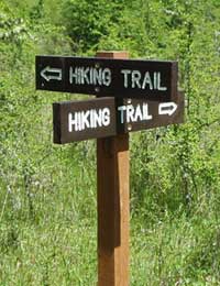 New Hiking and Nature Trail signs